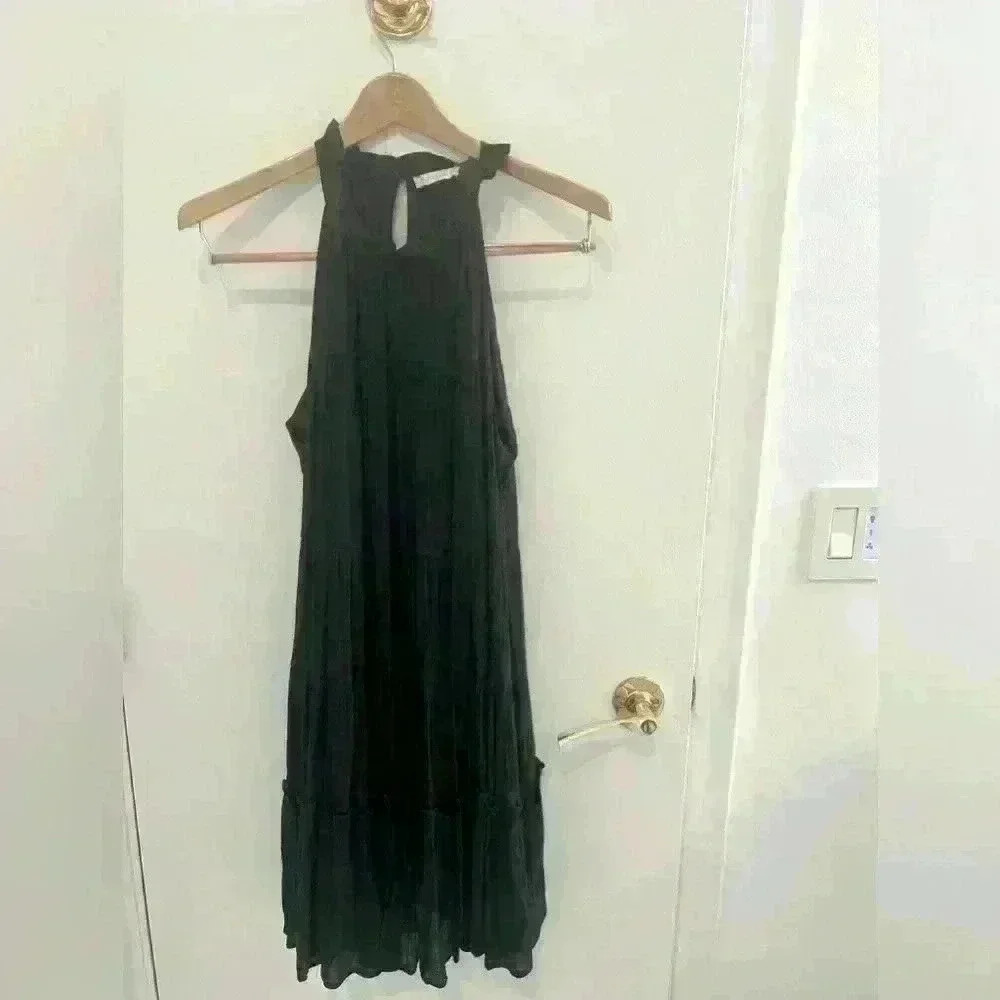 Altar'd State Women's Sun Sleeveless Halter
Tiered Summer Mini Dress, Medium